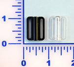 3/4" Black or Clear Plastic Side Clasp (Barrel Style) - 12 Pack
