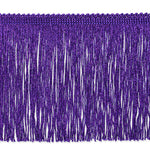 6" Purple Metallic Fringe