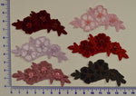 Velvet Appliqué With Sequins And Beads - 6 Colors Available
