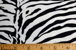 Black & White Zebra Print Nylon Spandex