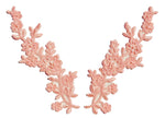 Blush Pair Appliqués With Sequins And Beads