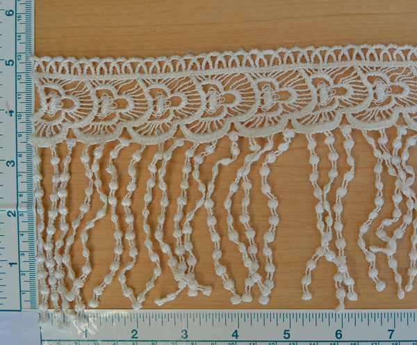 5" Bridal Dangle Lace - Ivory (Dyeable)