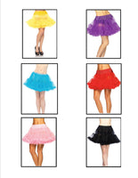 15" Nylon Chiffon Layered Petticoat - Available In 13 Colors