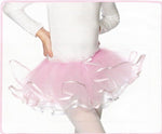 Children's Pink and White Reversible Ribbon Trimmed Tutu