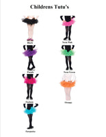 Children's Organza Tutu - One Size - 7 Colors Available