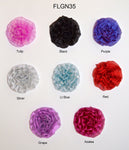 3 1/2" Metallic Rose - 7 Colors Available - Individual or 6 Packs