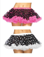 Flocked Polkadot Mini Petticoat - Available In 3 Colors