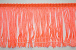 3" Fluorescent Orange Stretch Chainette Fringe