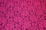 Fuchsia w/ Fuchsia Hologram Dots 2-Way Stretch Lace