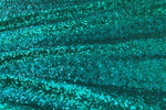 Teal Sequin, 4 Way Stretch