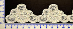 Glitter Corded Lace Trim - Ivory