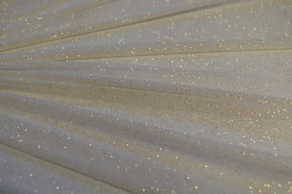 Ivory With Gold Glitter Sheer