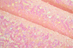 Light Pink Pearl AB Sequin, 4 Way Stretch