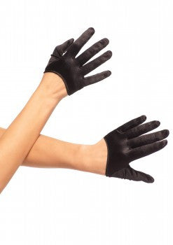 Mini Cropped Satin Gloves. Available in 3 colors.