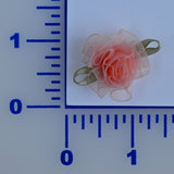 1" Organza Carnation - 6 Colors Available - Pack of 12