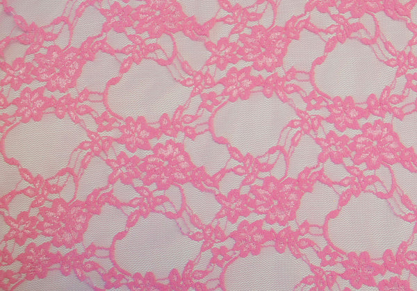 Pink 4-Way Stretch Lace