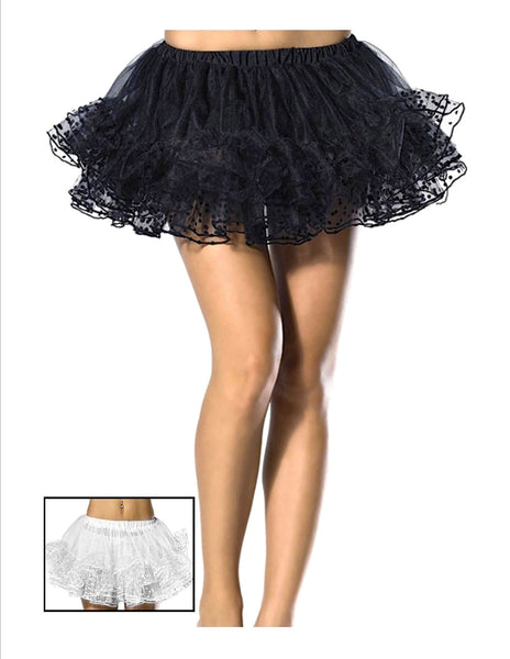 Polkadot Petticoat - Available In Black or White