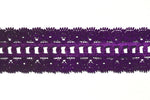 1 1/4" Stretch Lace - Purple