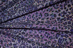 Purple Wiggle Sequin Leopard Print - Spots 1/2" to 3/4"