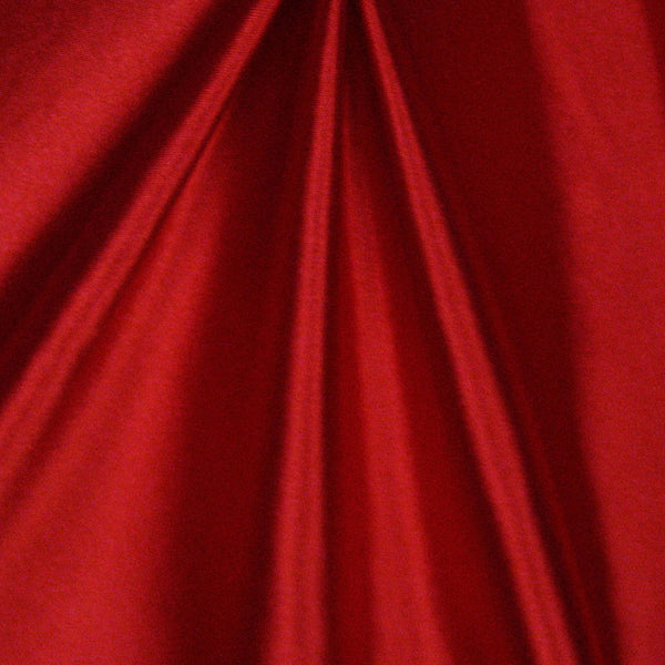 Solid Stretch Satin - Red