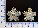 Crystal or Crystal A.B. Rhinestone Flower Brooch