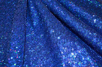 Royal Holographic Sequin, 4 Way Stretch