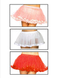 Petticoat With Pleated Satin Trim - Available In 4 Colors