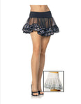 Net Petticoat With Sequin Lace Border - 2 Colors Available