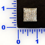 Square Rhinestone Button - Individual or 12 Pack