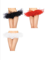 Tulle Tutu With Swirl Edge Finish - One Size - 3 Colors Available