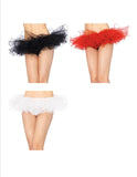 Tulle Tutu With Swirl Edge Finish - One Size - 3 Colors Available