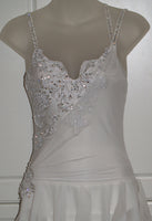 White Beaded And Sequin Corded Bridal Lace