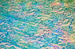 Turquoise Stretch Lace w/ Multi Colored Foil