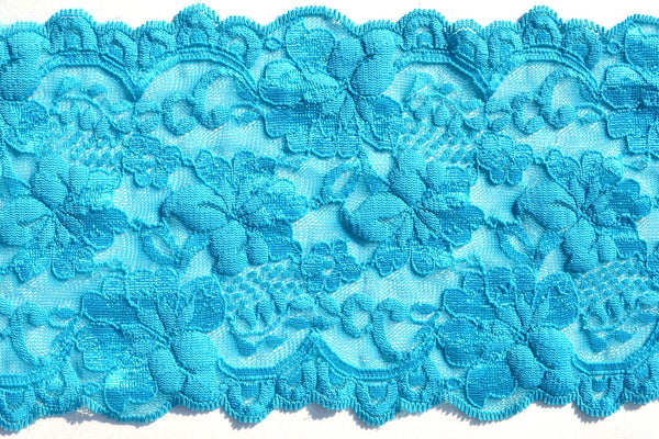 5 1/2" Stretch Lace - Turquoise