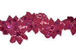 2" Stretch Lace w/Sequins - Wine