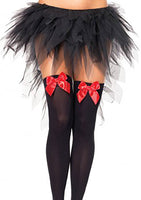 Witchy Tulle Tutu Skirt With Train - Black